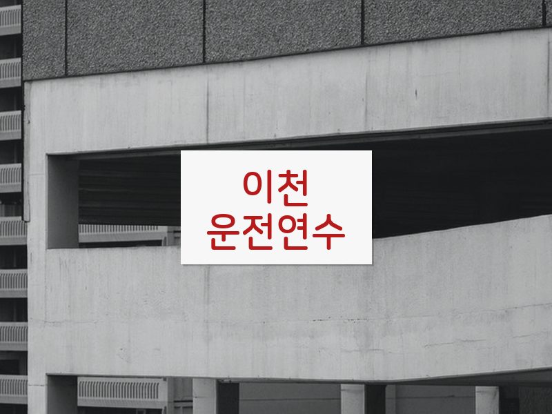 이천운전연수 후기
