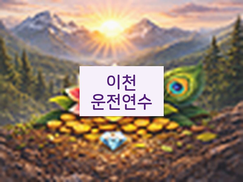 이천운전연수 후기