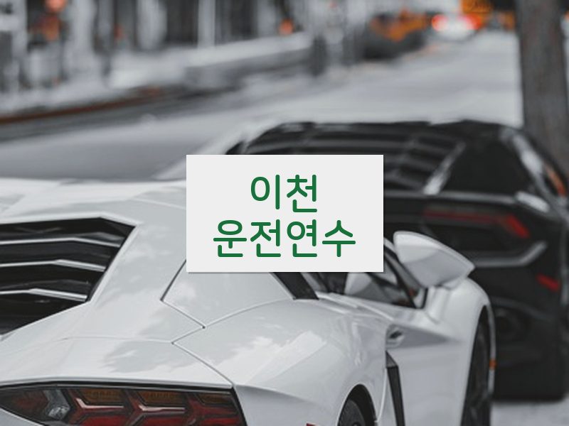 이천운전연수 후기