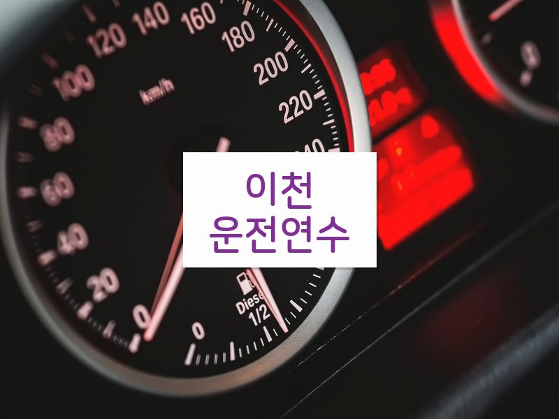 이천운전연수 후기