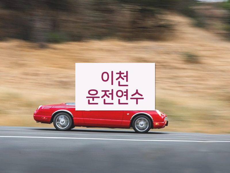 이천운전연수 후기