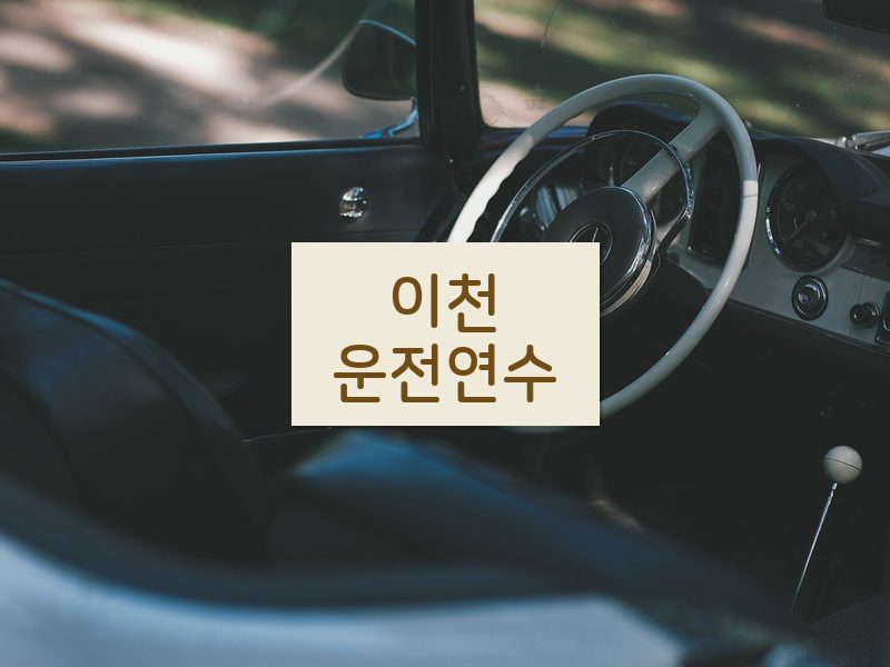 이천운전연수 후기