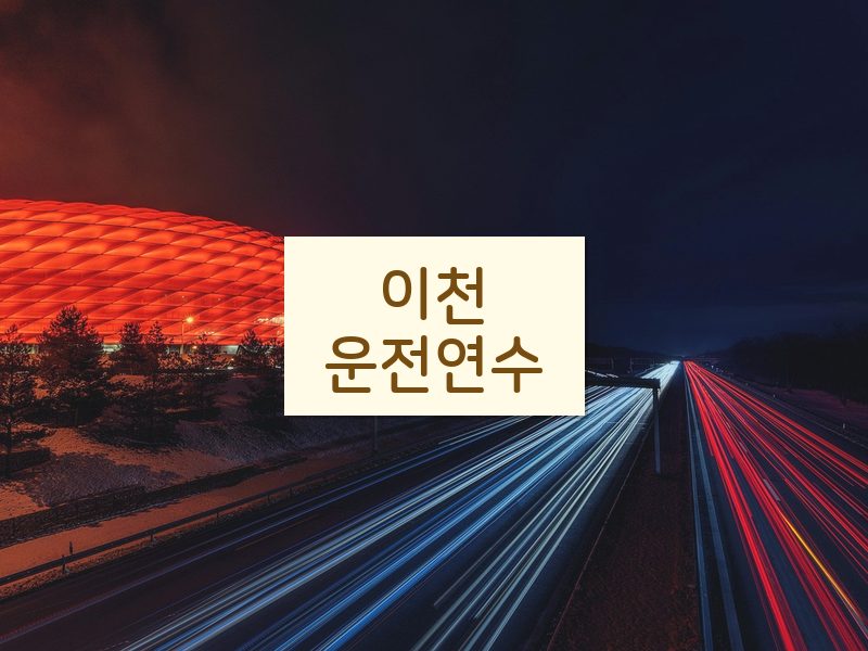 이천운전연수 후기