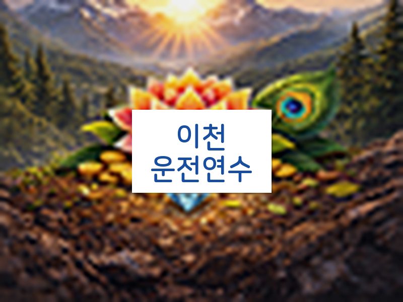 이천운전연수 후기