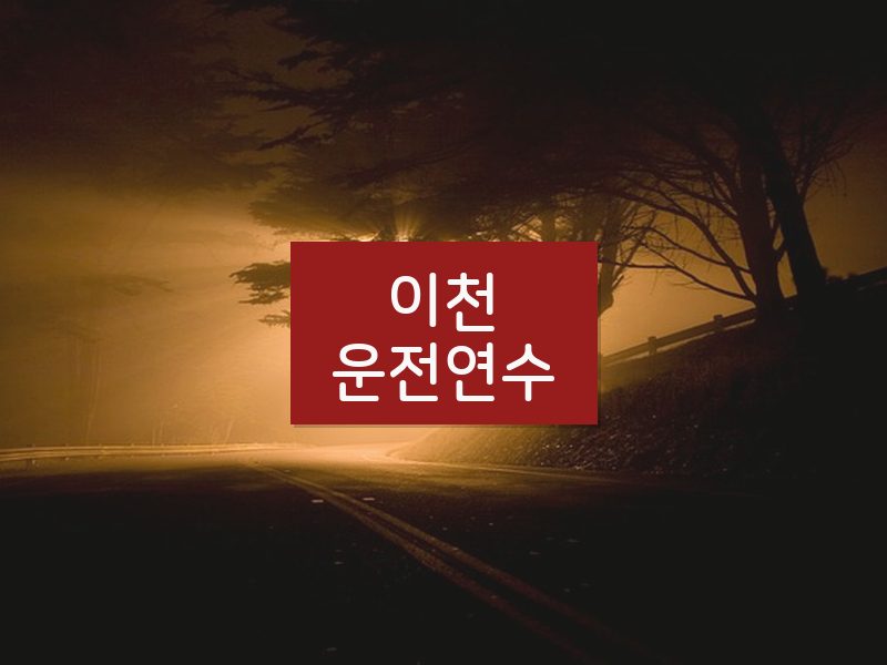 이천운전연수 후기