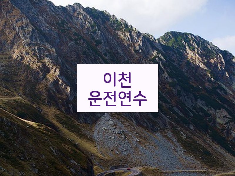 이천운전연수 후기