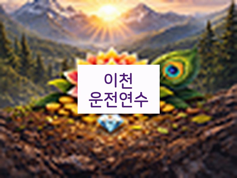 이천운전연수 후기