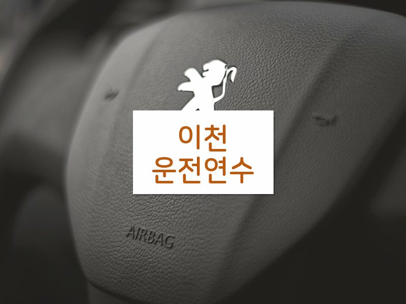 이천운전연수 후기