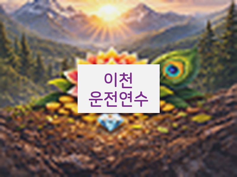이천운전연수 후기