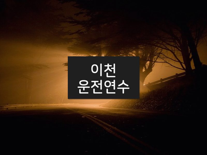 이천운전연수 후기