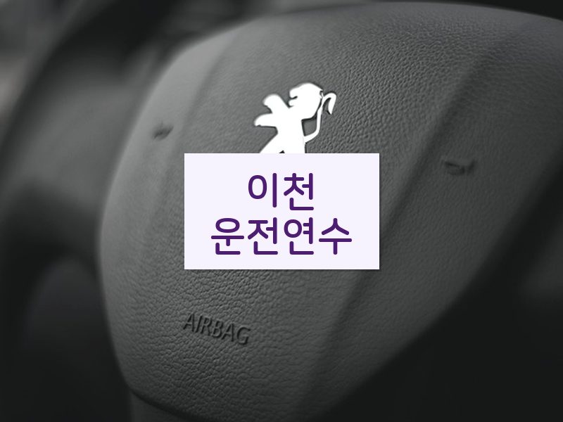 이천운전연수 후기