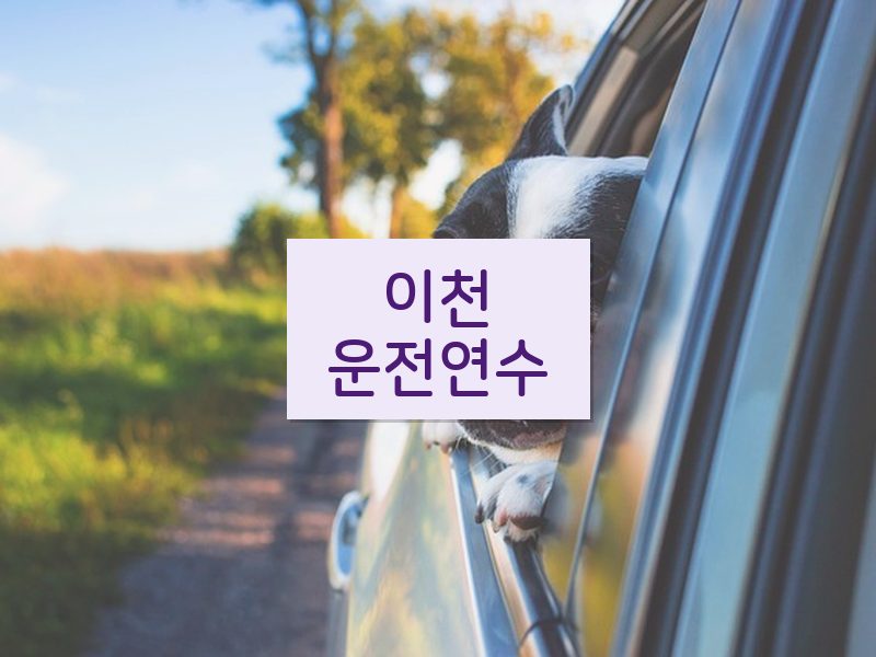 이천운전연수 후기