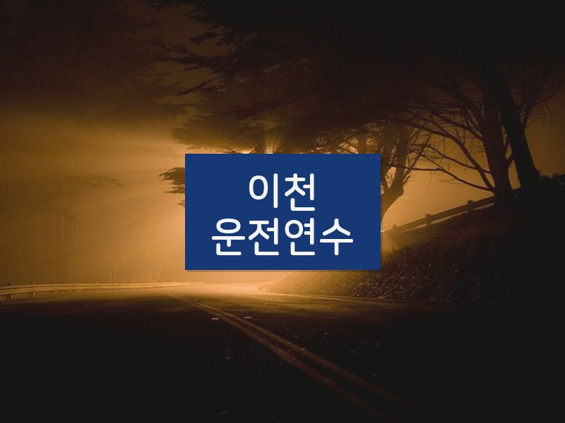 이천운전연수 후기