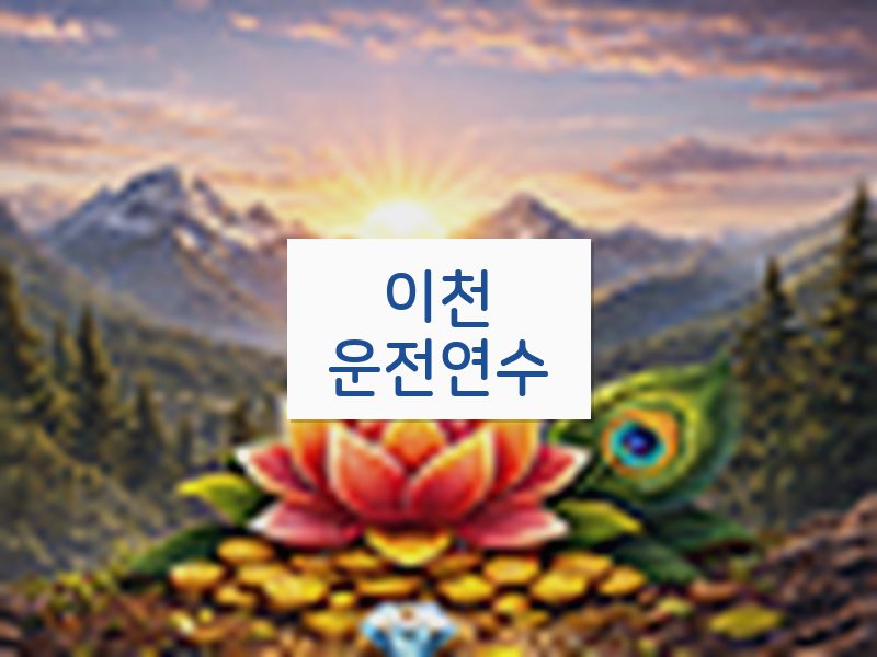 이천운전연수 후기