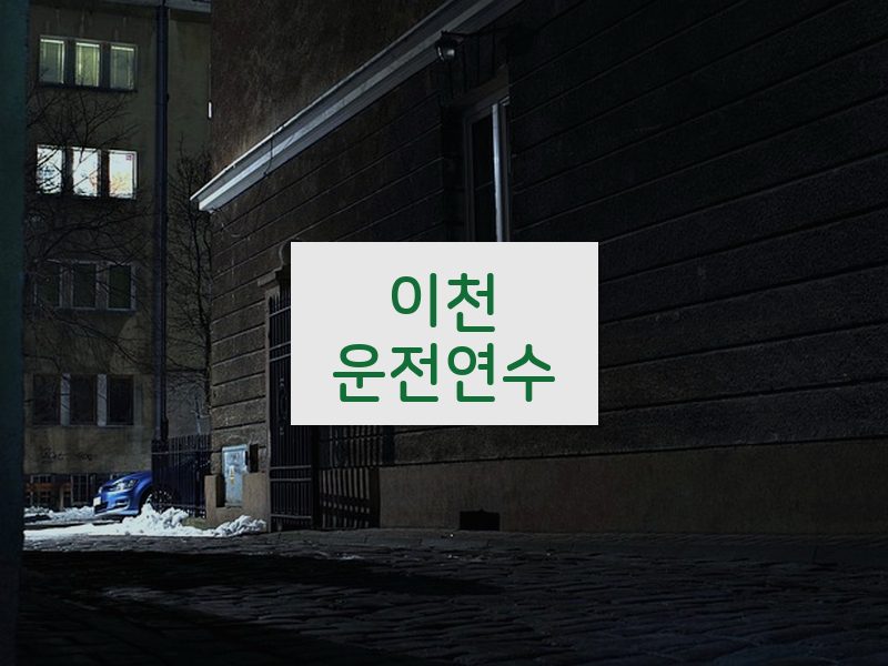 이천운전연수 후기