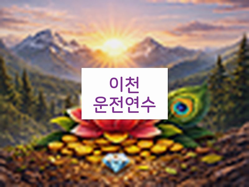 이천운전연수 후기