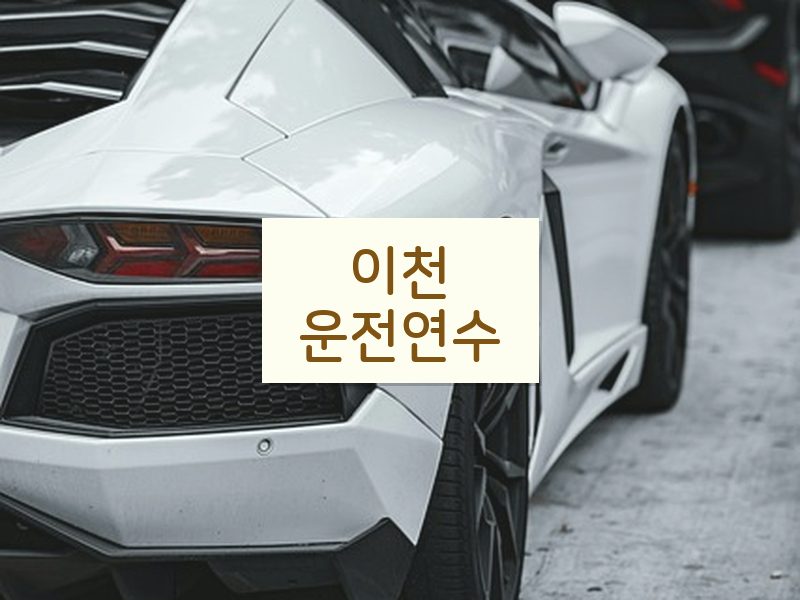 이천운전연수 후기