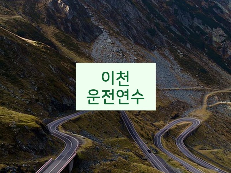 이천운전연수 후기