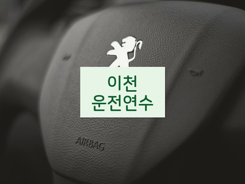 이천운전연수 후기