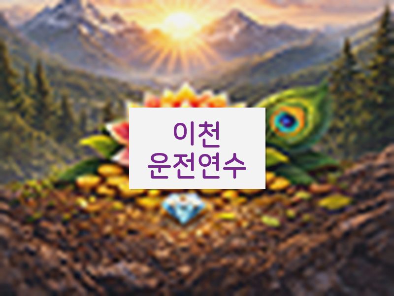 이천운전연수 후기