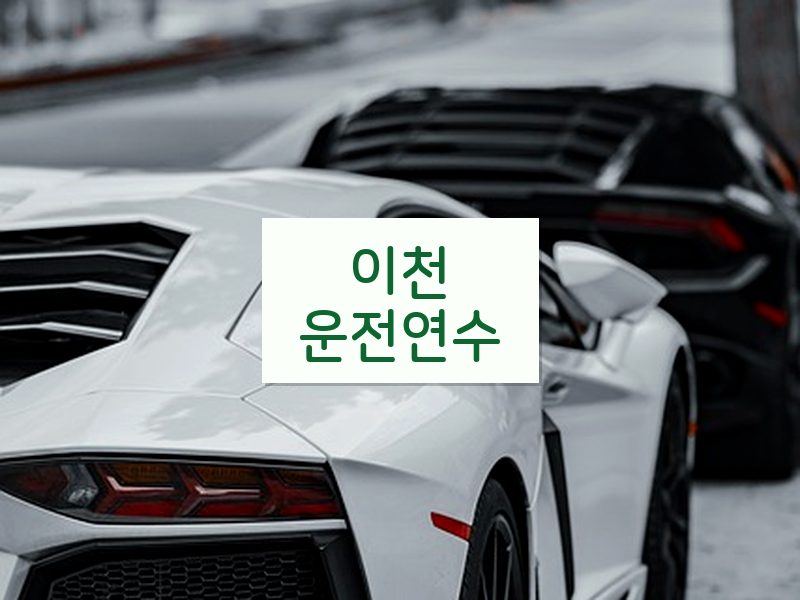 이천운전연수 후기