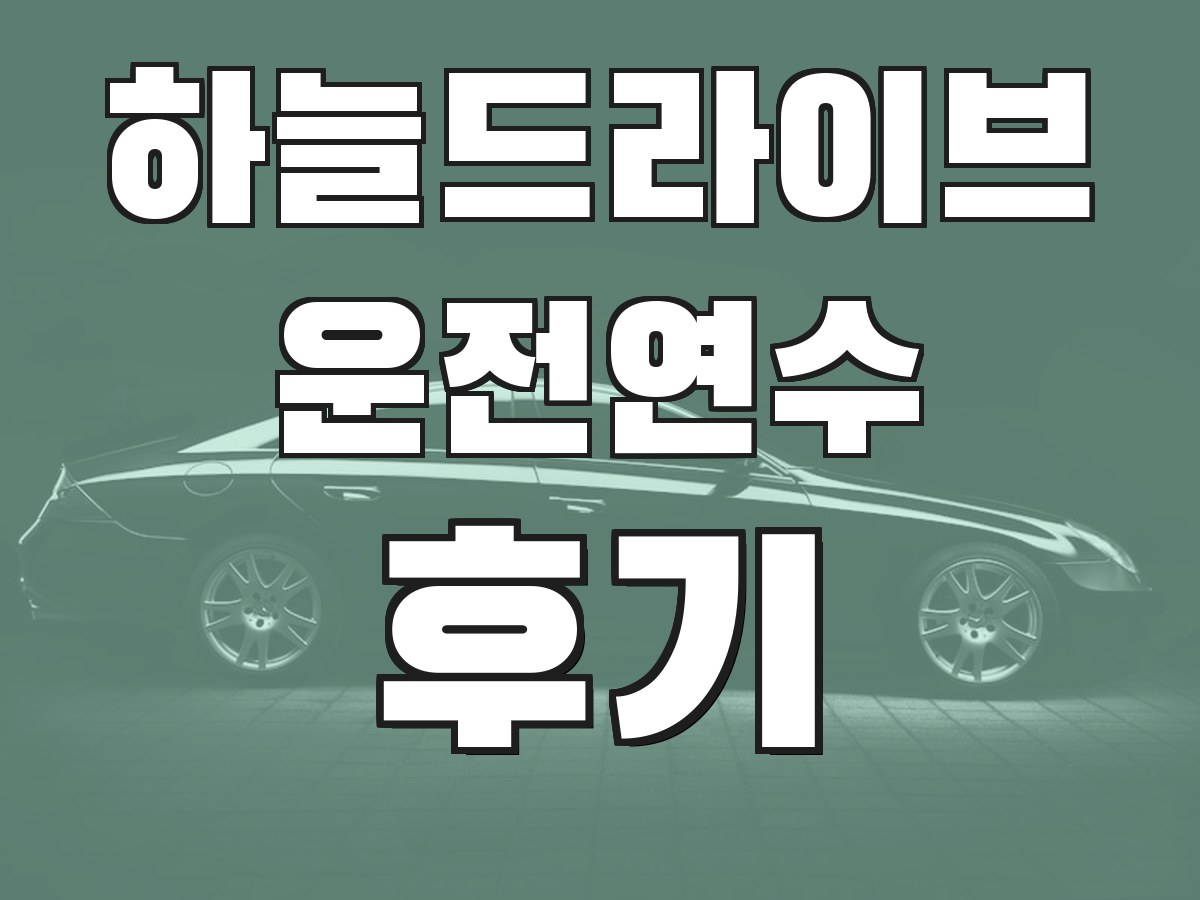 하늘드라이브 운전연수 후기 - 실제 수강생 후기