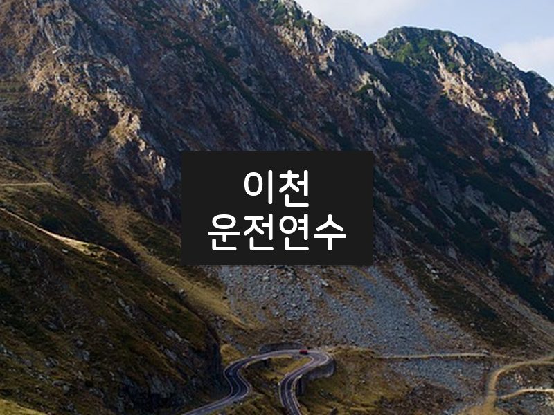 이천운전연수 후기