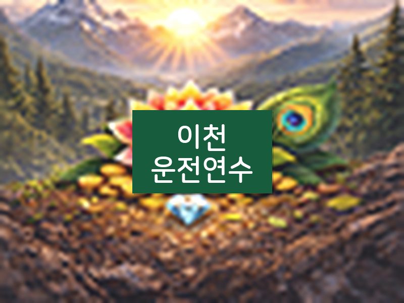이천운전연수 후기